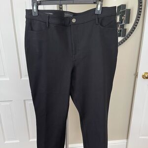 M10 - Talbots 10P Soho 5 pocket black jegging, leggings